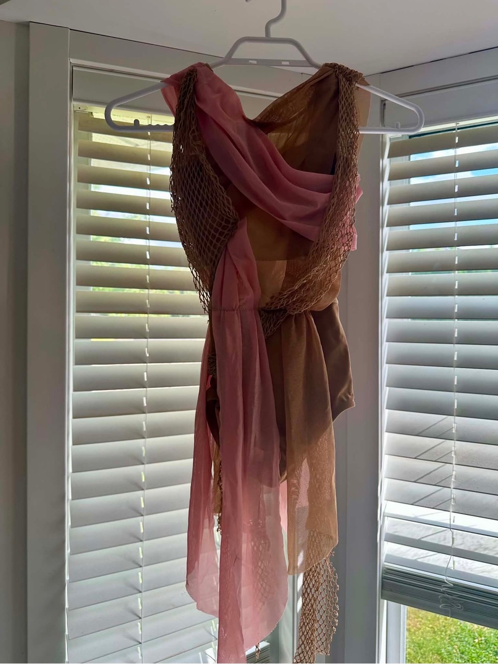 Custom CL pink and tan lyrical costume